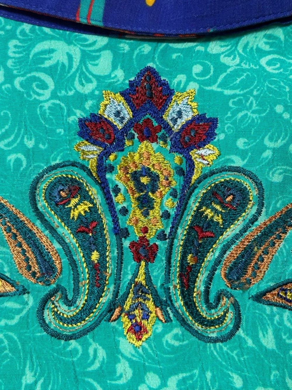 Soft Surroundings Hermosa Patchwork Embroidered top - Picture 9 of 15